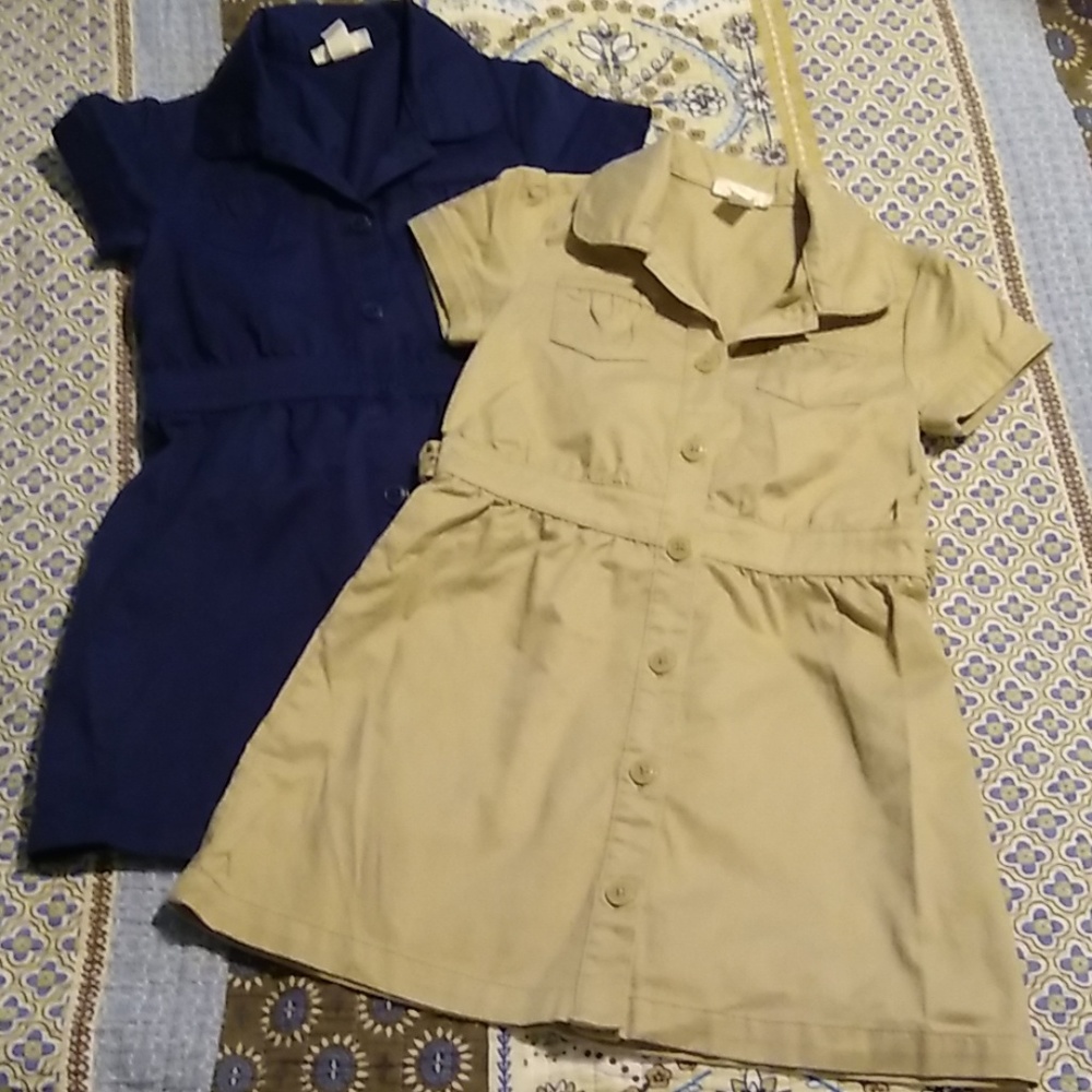 2 school uniform dresses